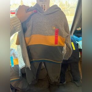 Kids Headquarters Excavator Graphic 4 Piece Sweat Pants Set NWT Boys size 6